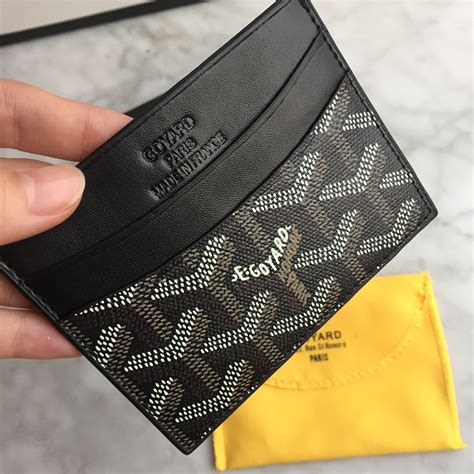 real goyard card holder|Goyard card holder inside.